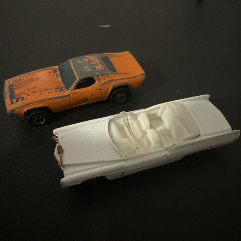 Lot Of 2 Vintage Hot Wheels Sheriff Deputy Squad Car Black And White